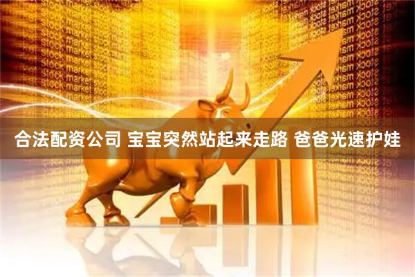 合法配资公司 宝宝突然站起来走路 爸爸光速护娃